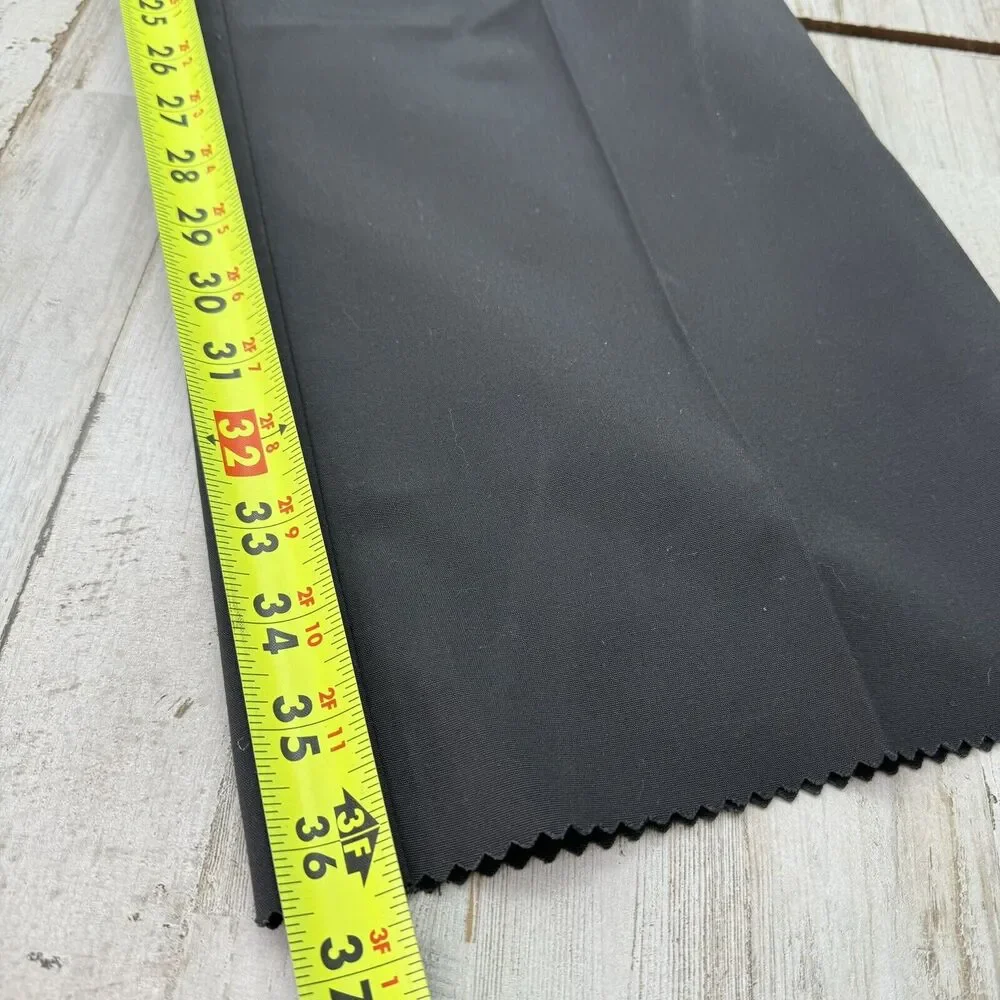 Vintage 70s Sansabelt Golf Pants Mens 38x36 Black Polyester Cotton Unhemmed NOS